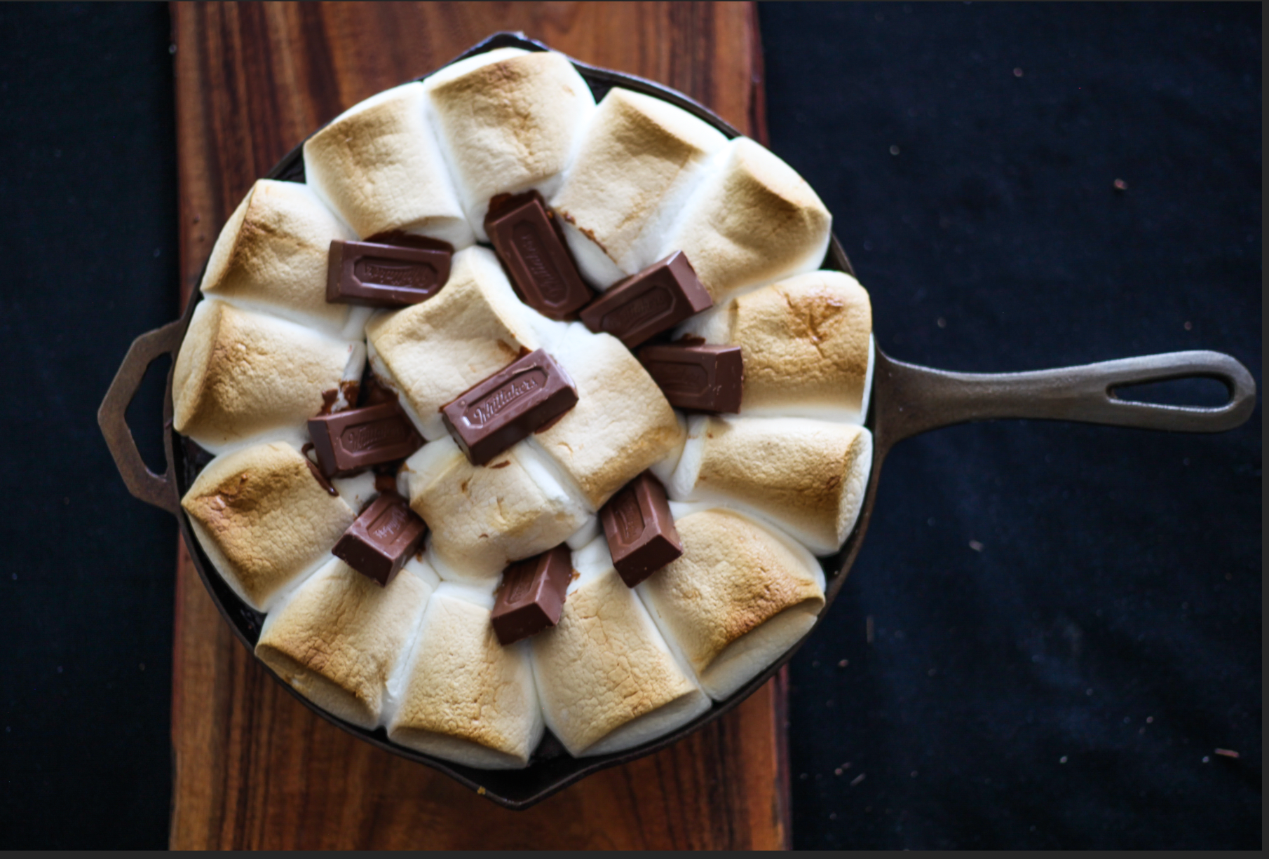 S'mores Brownie Skillet {for sharing} • Fit Mitten Kitchen