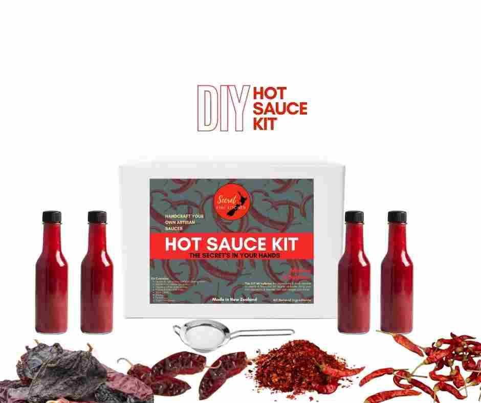 Artisan Hot Sauce Making DIY Kit - Make your own hot sauce choose from 3  recipes, glass bottles, quality ingredients, great gift