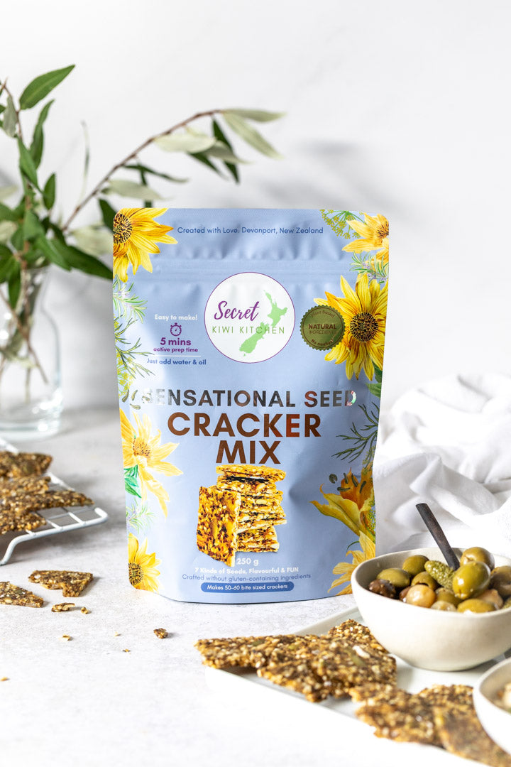 Unlock Your Inner Baker: Introducing Secret Kiwi Kitchen's Sensational Seed Cracker Mix!