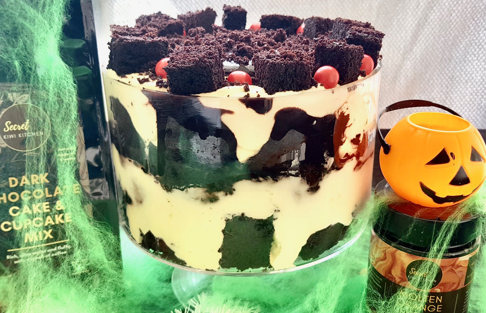 Semi Homemade Halloween Fun: The Terrifying Trifle, Chocolate Fudge Monsters and Marshmallow Fluff Ghosties