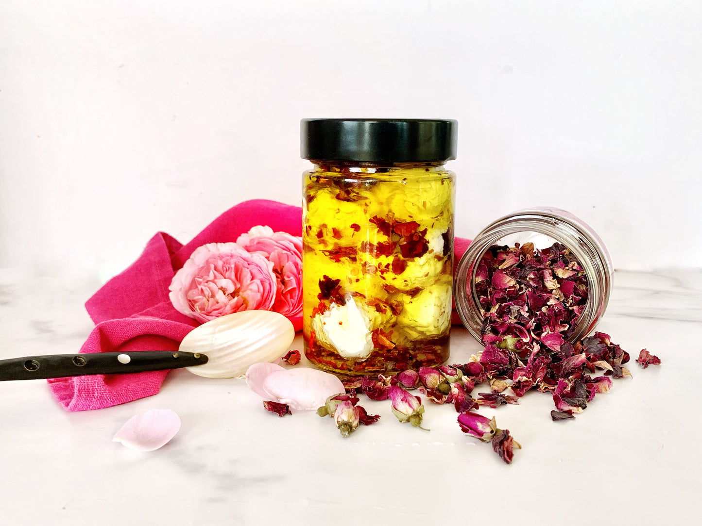 Secret Kiwi Kitchen's Rose Infused Labneh 2 Ways