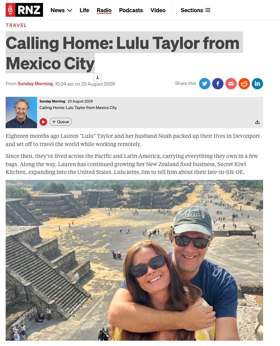 Calling Home Radio NZ with Lauren Lulu Taylor from Mexico City