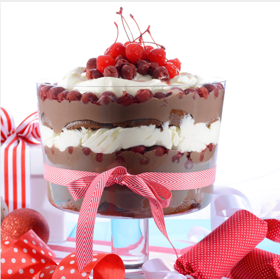 Chocolate Cake Christmas Trifle
