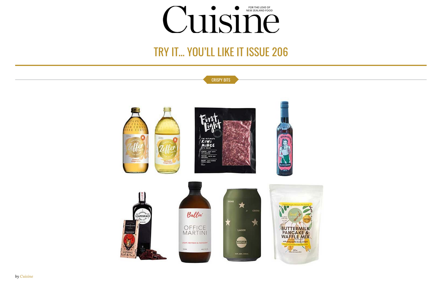 Cuisine Magazine Secret Kiwi Kitchen Pancake Feature