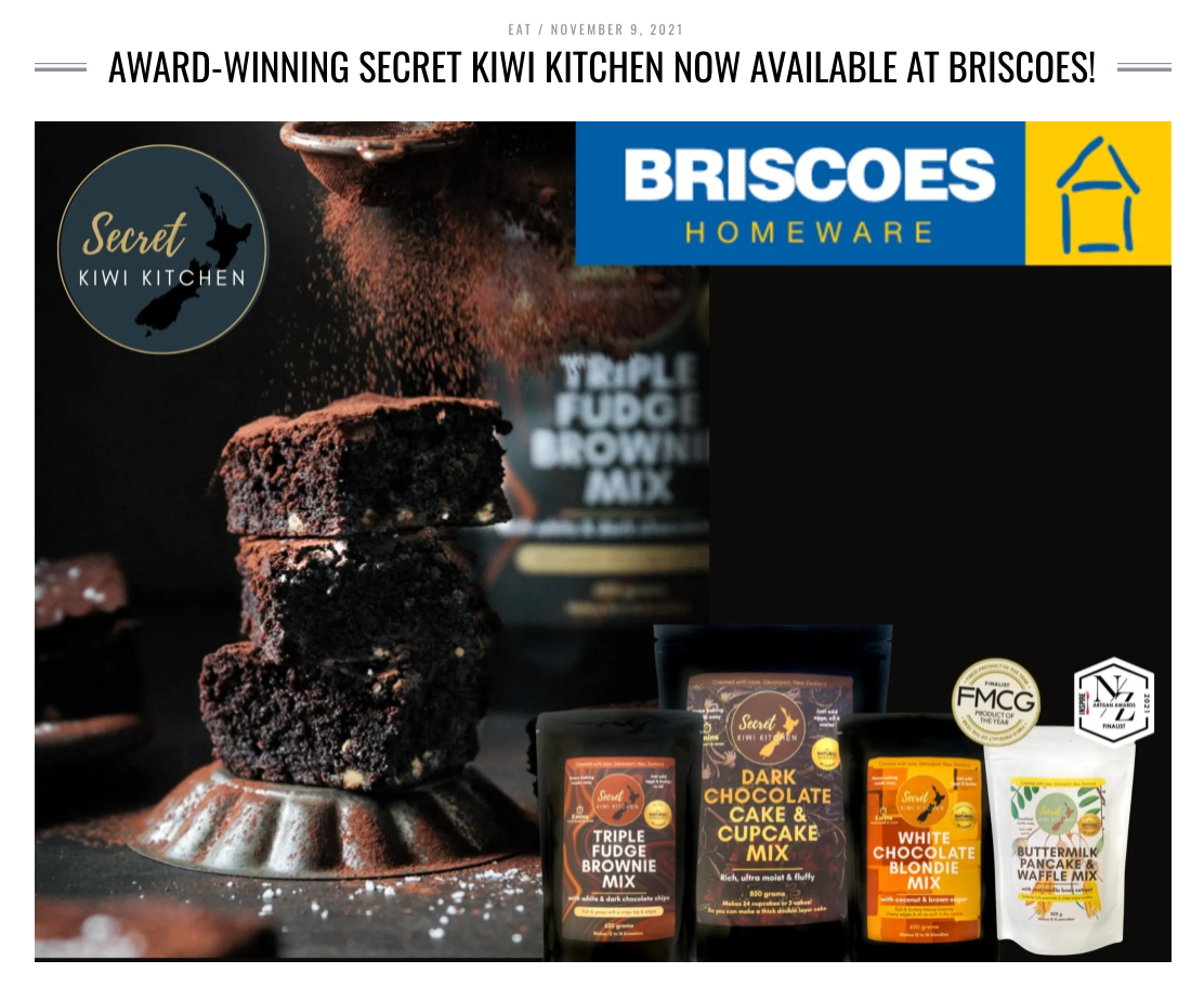 As Seen In Fennac & Friends: Briscoe's First Gourmet Food Offering Launches with Secret Kiwi Kitchen