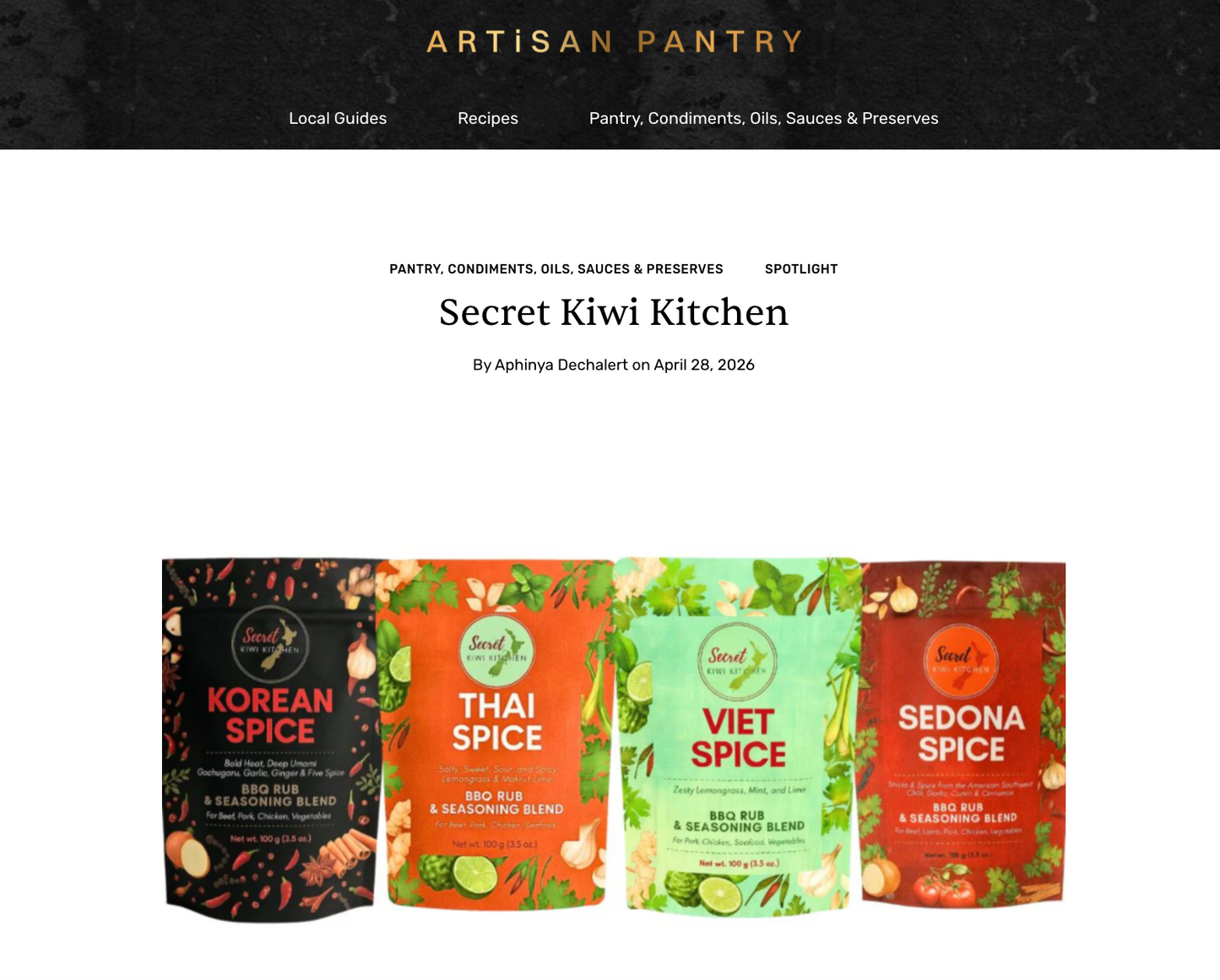 Artisan Pantry Spotlights Secret Kiwi Kitchen: "More Than a Baking Mix Brand"
