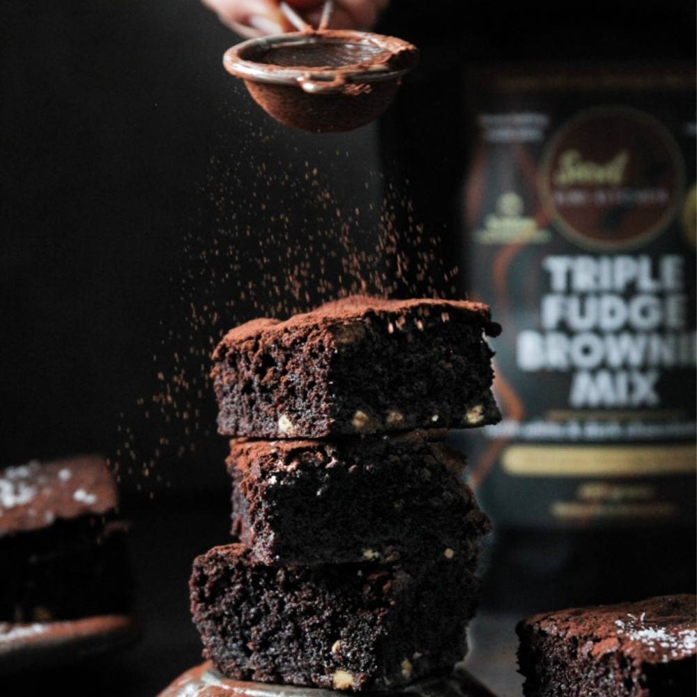 Triple Fudge Brownie Mix with White & Dark Chocolate Chips | Secret Kiwi Kitchen