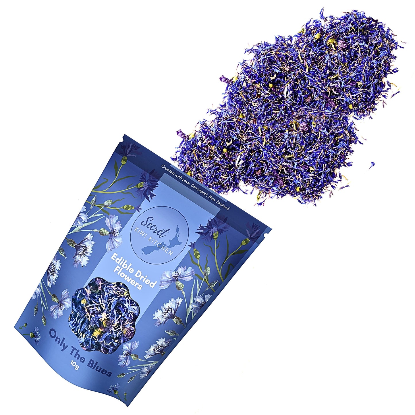 
                  
                    Only The Blues-  Edible Flowers- New Packaging 25% more flowers
                  
                