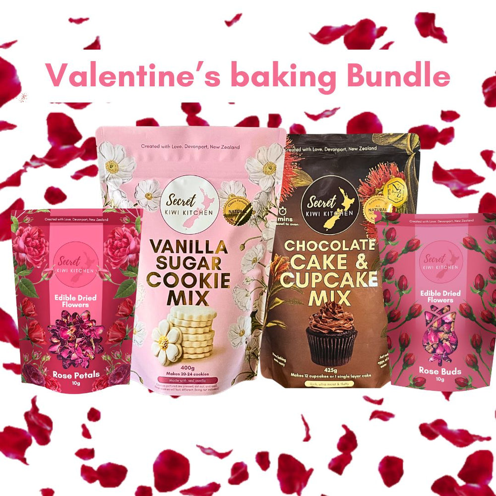 Baking Bundle: Cake, Cookies, Rose Buds & Rose Petals