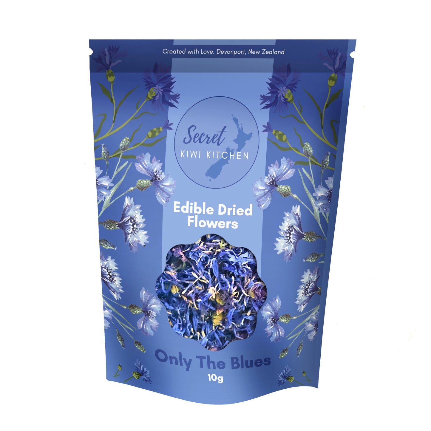 Edible Dried Flowers — Only The Blues | Secret Kiwi Kitchen