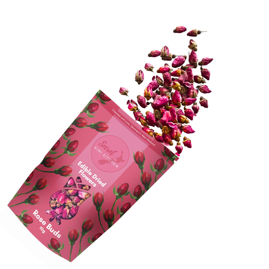 Edible Dried Flowers | Red Rose Buds