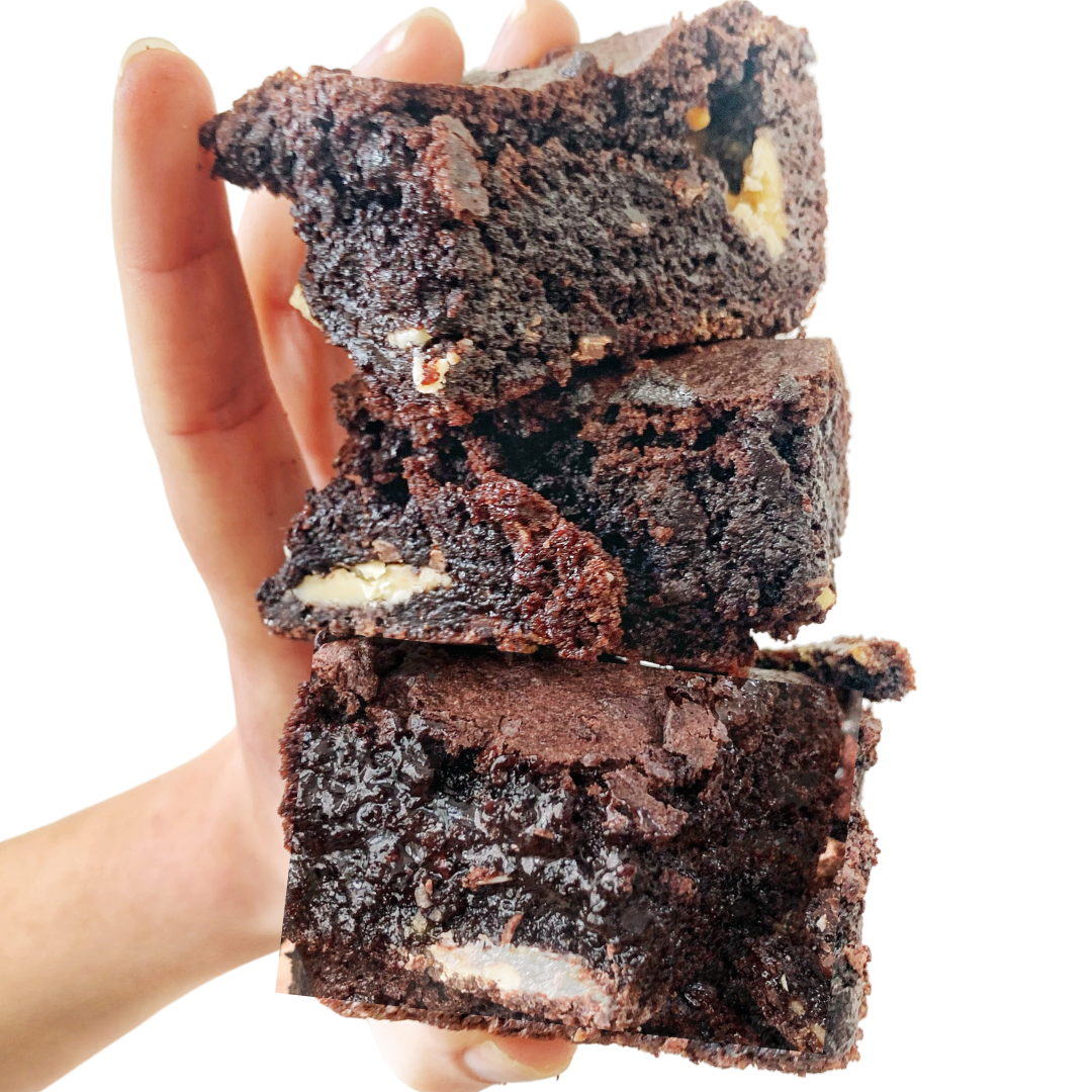 Triple Fudge Brownie Mix with White & Dark Chocolate Chips | Secret Kiwi Kitchen
